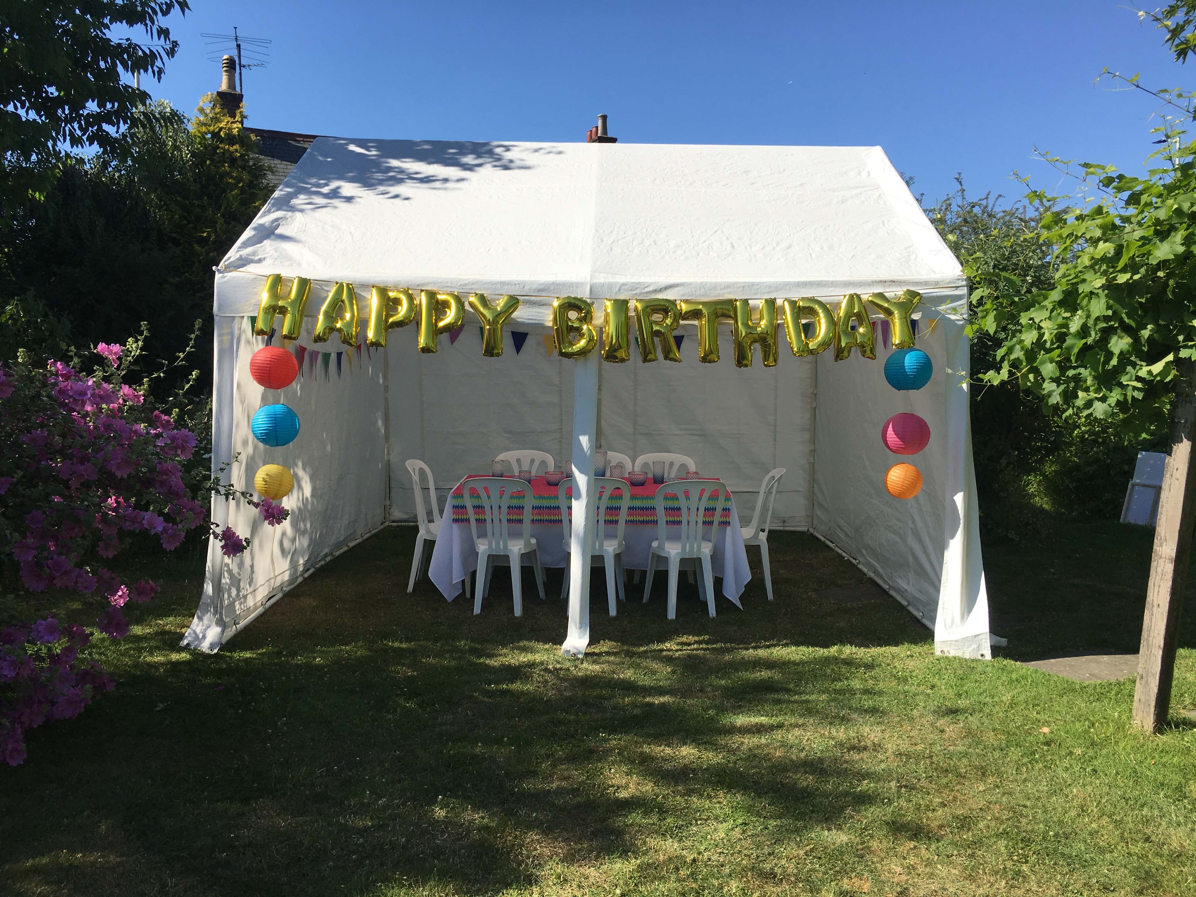 Birthday party tent 4 x 4m | Riverside Marquees - Marquee, party tents ...