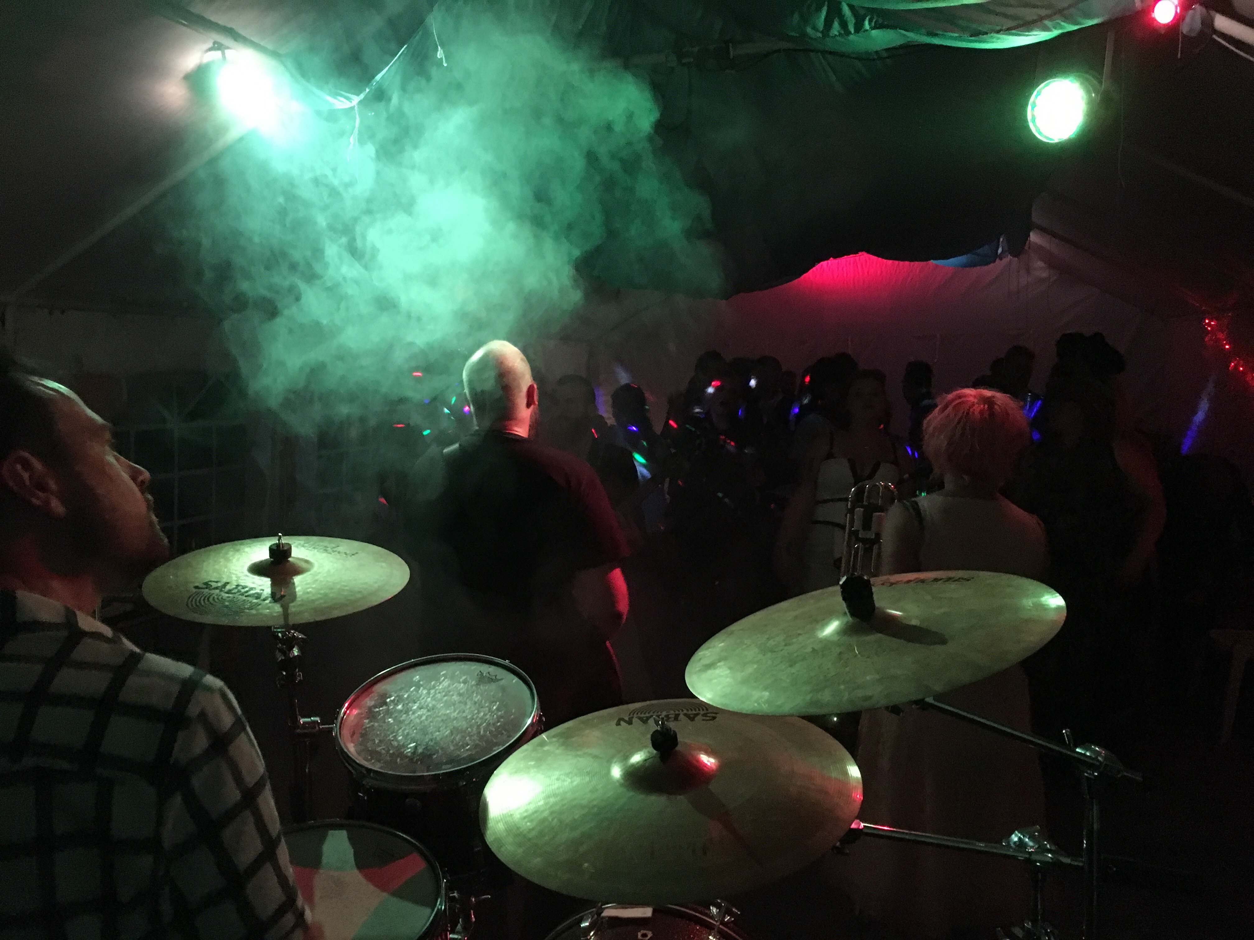 Live band with lighting in marquee Riverside Marquees Marquee